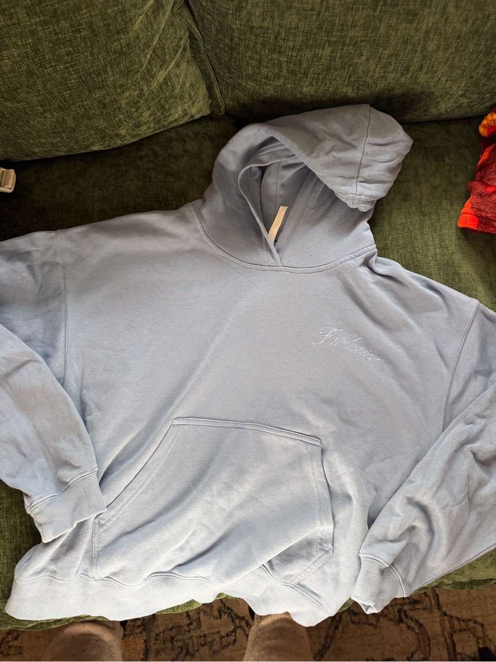 Fabletics Light Blue Women's Pullover Hoodie